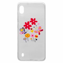 Чехол для Samsung A10 Flowers and Butterflies - PrintSalon
