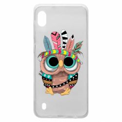 Чехол для Samsung A10 Little owl with feathers - PrintSalon