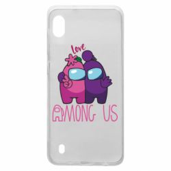 Чехол для Samsung A10 Love is Among Us - PrintSalon
