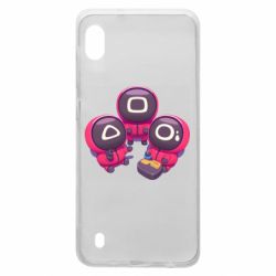 Чехол для Samsung A10 Милые солдаты из игры в кальмара - PrintSalon
