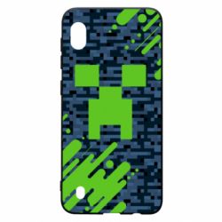 Чехол для Samsung A10 Minecraft Creeper - PrintSalon