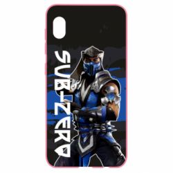 Чехол для Samsung A10 Mortal Kombat Sub-Zero-PrintSalon Чехол для Samsung A10 Mortal Kombat Sub-Zero