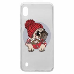 Чехол для Samsung A10 Pug And Coffee - PrintSalon