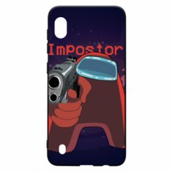 Чохол для Samsung A10 Red With A Gun - PrintSalon