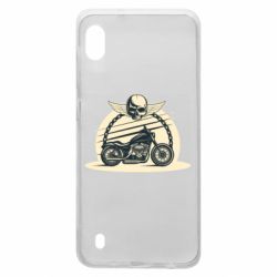 Чехол для Samsung A10 Skull and Bike - PrintSalon