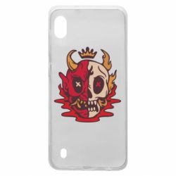 Чехол для Samsung A10 Skull face - PrintSalon