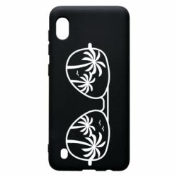 Чехол для Samsung A10 Sunglasses And Palm Trees