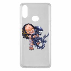 Чехол для Samsung A10s Alien vs Predator - PrintSalon