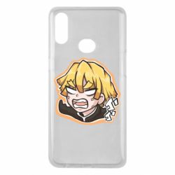 Чехол для Samsung A10s Angry Zenitsu Agatsuma - PrintSalon