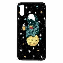 Чохол для Samsung A10s Astronaut and coffee - PrintSalon