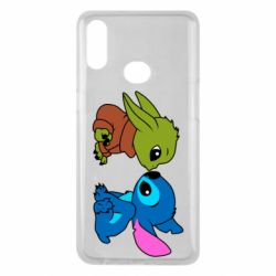 Чехол для Samsung A10s Baby Yoda And Stitch - PrintSalon