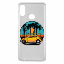 Чехол для Samsung A10s Car and sunset - PrintSalon