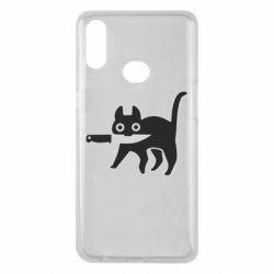 Чехол для Samsung A10s Cat with a knife - PrintSalon