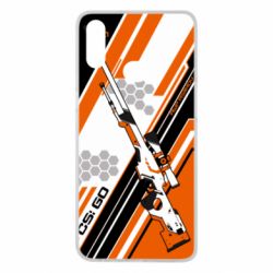 Чохол для Samsung A10s CS: GO AWP Asiimov Skin - PrintSalon