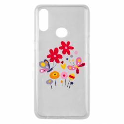Чехол для Samsung A10s Flowers and Butterflies - PrintSalon