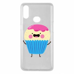 Чехол для Samsung A10s Funny cupcake with smile - PrintSalon