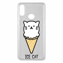 Чехол для Samsung A10s Ice Cat - PrintSalon
