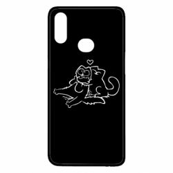 Чехол для Samsung A10s Кот Саймона Любовь - PrintSalon