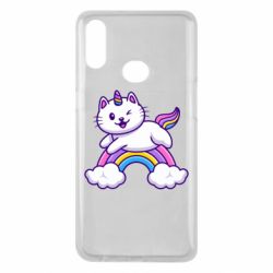 Чехол для Samsung A10s Котик-единорог