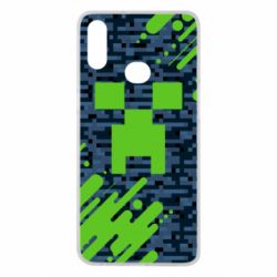 Чехол для Samsung A10s Minecraft Creeper - PrintSalon