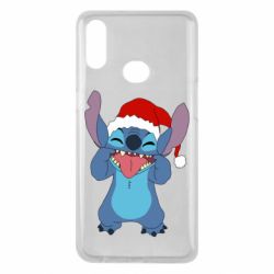 Чехол для Samsung A10s Новогодний Стич - PrintSalon