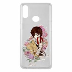 Чохол для Samsung A10s Osamu Dazai in flowers