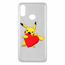 Чехол для Samsung A10s Pikachu Heart - PrintSalon