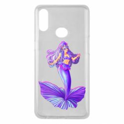 Чехол для Samsung A10s Purple Mermaid Barbie - PrintSalon