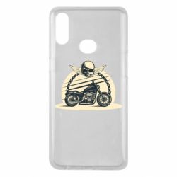 Чехол для Samsung A10s Skull and Bike - PrintSalon