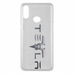 Чехол для Samsung A10s Tesla Car logo - PrintSalon