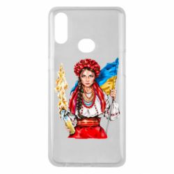Чехол для Samsung A10s Украинская девушка в венку - PrintSalon