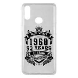 Чехол для Samsung A10s Ваш месяц, год рождения (на английском) - PrintSalon
