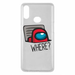 Чехол для Samsung A10s Where? ( Among Us ) - PrintSalon