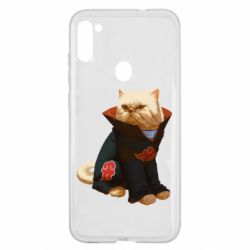 Чехол для Samsung A11/M11 Akatsuki angry cat - PrintSalon