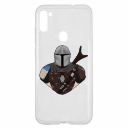 Чехол для Samsung A11/M11 Bust of Mandalorian - PrintSalon
