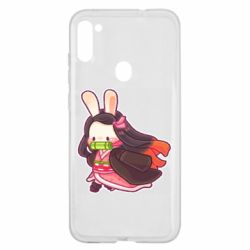 Чехол для Samsung A11/M11 Chibi Bunny Kamado Nezuko - PrintSalon