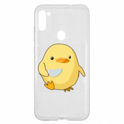 Чехол для Samsung A11/M11 Цыпленок с ножом мем - PrintSalon
