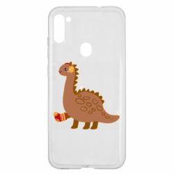 Чехол для Samsung A11/M11 Dinosaur in sock - PrintSalon