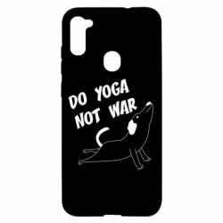 Чехол для Samsung A11/M11 Do yoga not war - PrintSalon