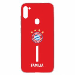 Чехол для Samsung A11/M11 FC Bayern. Твоя фамилия, номер (англ.) - PrintSalon