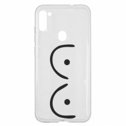 Чехол для Samsung A11/M11 Funny tits - PrintSalon