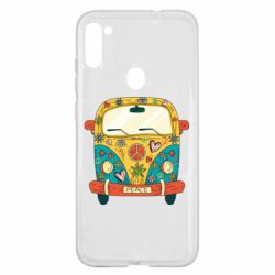Чехол для Samsung A11/M11 Hippie bus - PrintSalon