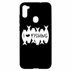 Чехол для Samsung A11/M11 I Love Fishing