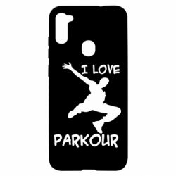 Чехол для Samsung A11/M11 I love parkour - PrintSalon