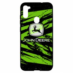 Чохол для Samsung A11 / M11 John Deere and green background - PrintSalon