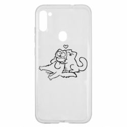Чехол для Samsung A11/M11 Кот Саймона Любовь - PrintSalon