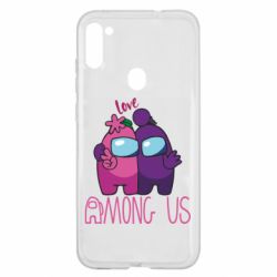 Чехол для Samsung A11/M11 Love is Among Us - PrintSalon