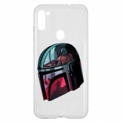 Чехол для Samsung A11/M11 Mandalorian Helmet profil - PrintSalon