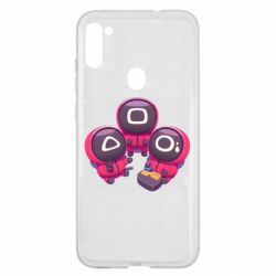 Чехол для Samsung A11/M11 Милые солдаты из игры в кальмара - PrintSalon