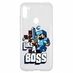 Чехол для Samsung A11/M11 Minecraft Like a Boss - PrintSalon